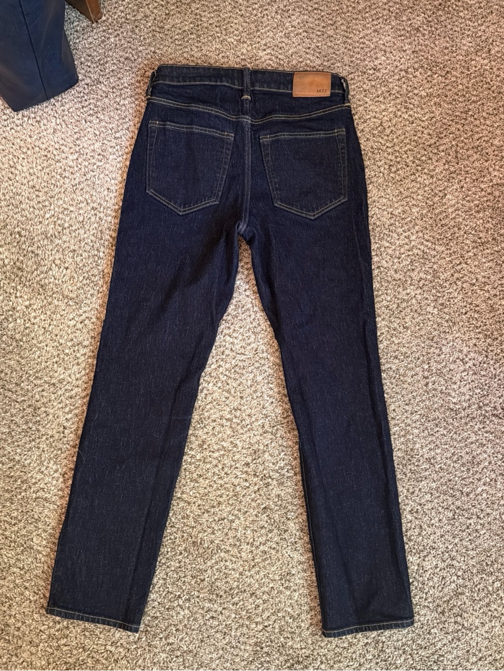 American Eagle Outfitters Women's Dark Blue Straight Leg Jeans Cigarette